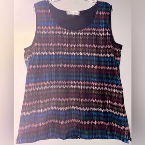 🌸Kasper Women's Sleeveless Top - Multicolor Pattern